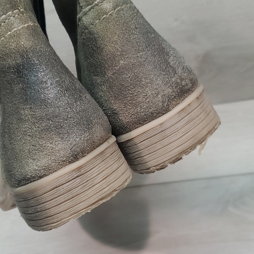 ROAN by Bed StuWomens Burnished High Top Lace Up Military Moto Boots shoes sz 10 - Picture 7 of 13